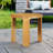 Eclipse Outdoor Solid Teak Wood Natural Look End Table-2123337538