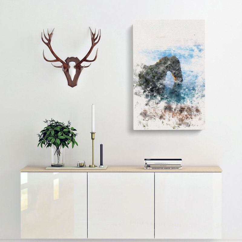 Durdle Door Cliffs Dorset - Wrapped Canvas, 91cm H x 60cm W x 3cm D