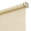 Rideau semi-transparent en tissu beige / blanc-1644163675
