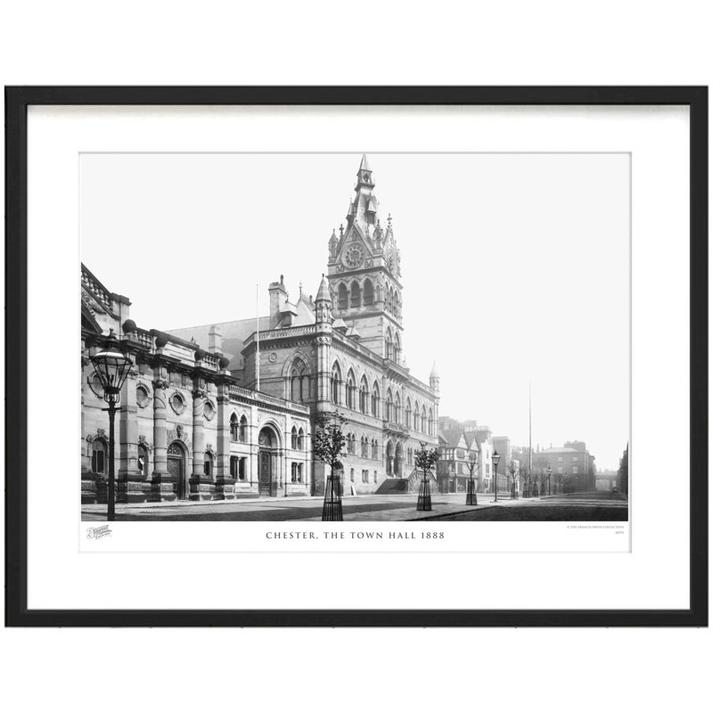 Chester, The Town Hall 1888 by Francis Frith - Single Picture Frame Print, 28cm H x 36cm W x 2.3cm D