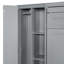 Lit escamotable double avec tablettes, garde-robe et lumières DEL-801129824-801129826