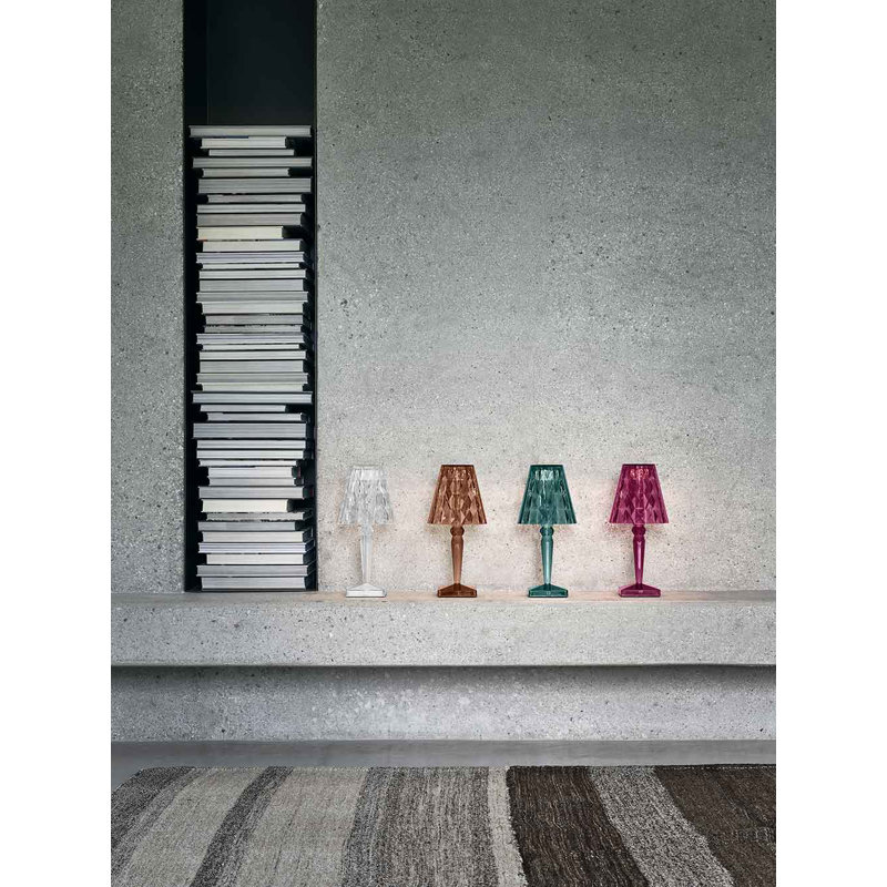 Big LED Table Lamp, Light Blue, Plug In