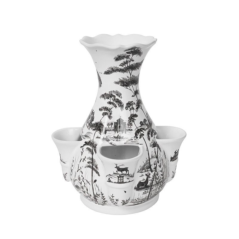 Country Estate 11.5" Tulipiere Vase- Flint Gray
