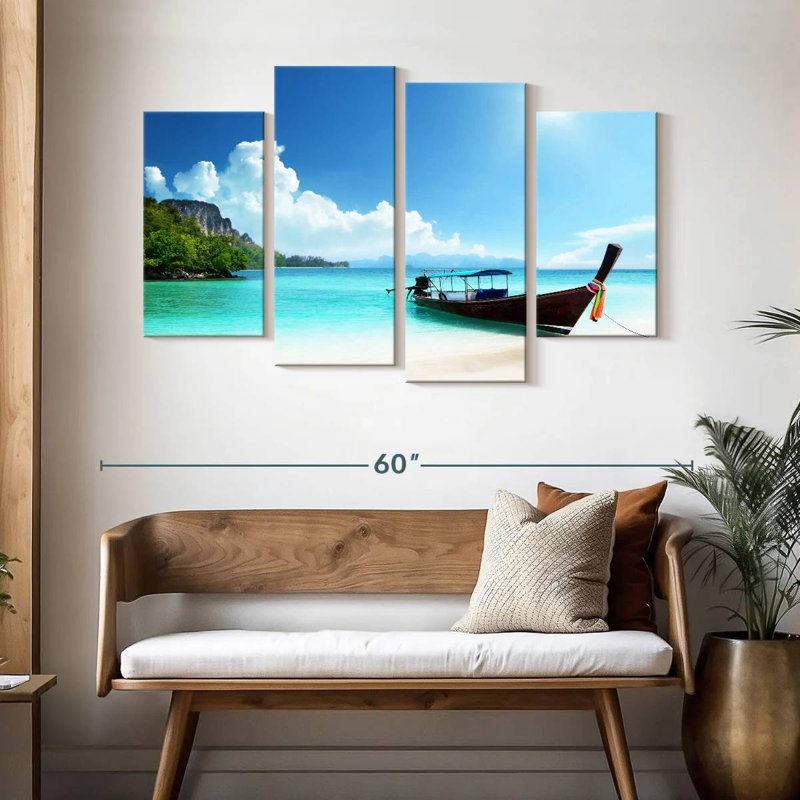 Bateau Mehar Poda Island, H 32 po x l 52 po
