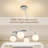 21.6" Crystal LED Round Chandelier with 4-Light