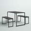 Rehobeth 4 - Person Trestle Dining Set-323714795-323714792