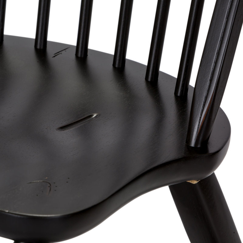 Chaise d'appoint Makira Windsor, Noir