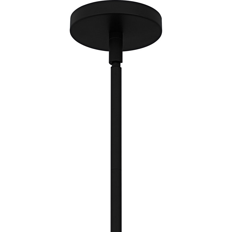Frankie Matte Black Pendant, 11.5" H x 22" W x 22" D, 4