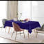 Emily-Anne Tablecloth Navy Blue - Wrinkle-Resistant Elegant Decor for Dining, Wedding & Party - Square Rectangular Polyester-947212252
