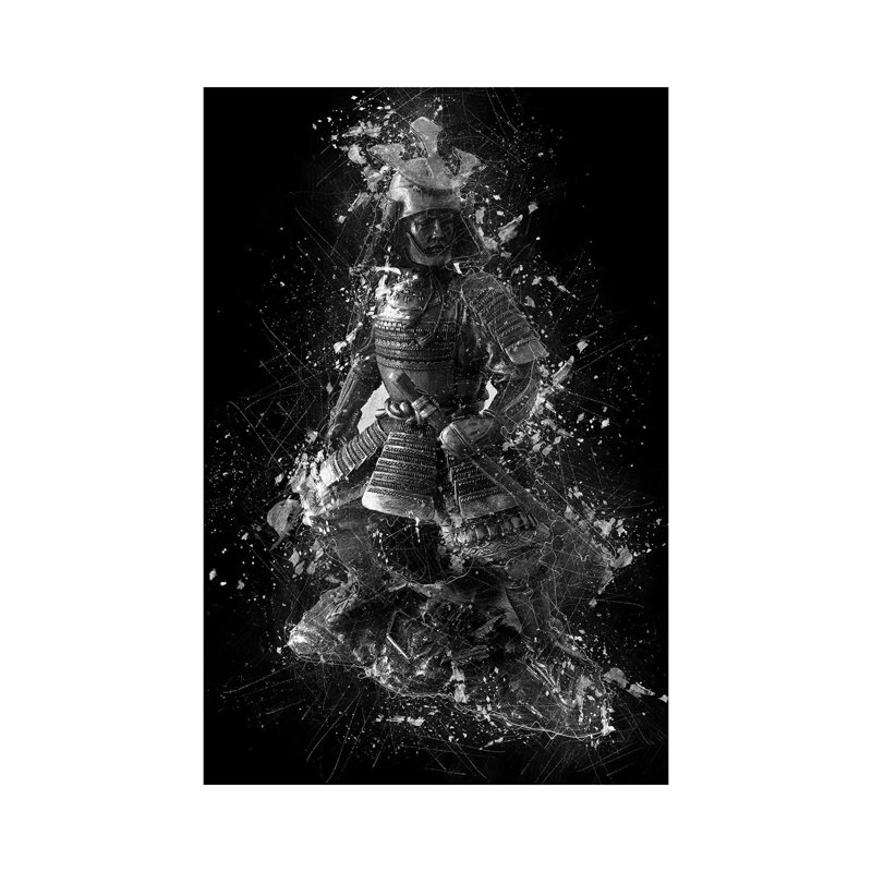 «Samurai Statue» par Cornélin, impression sur toile tendue, H 40 po x l 26 po x P 1,5 po