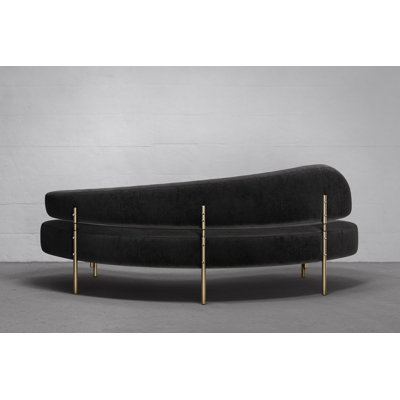 Sitiera_01 Terracota Velvet Upholstered 3-Seater Sofa With Aged Bronze Legs By Andean