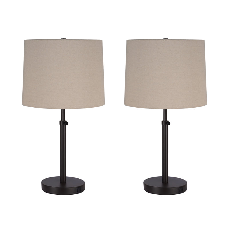 Beckett Lamp with USB Ports