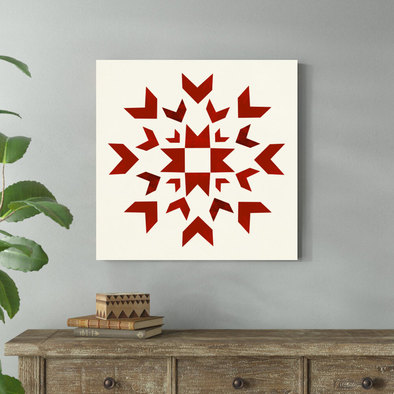 «Nordic Square I» par Emma Scarvey - reproduction d'art sur toile tendue, H 30 po x l 30 po