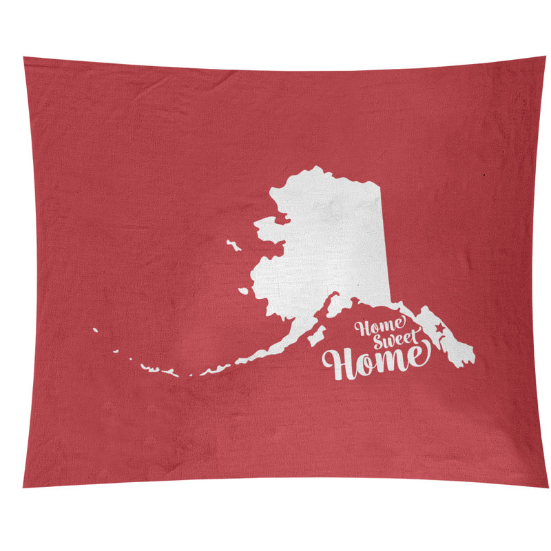 Tapisserie murale juneau doux pour la maison, H 27,5 po x l 37,5 po, Rouge