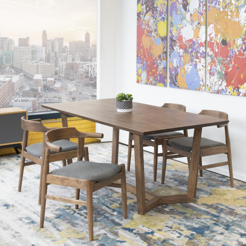 Derry 5 Piece Solid Wood Dining Set