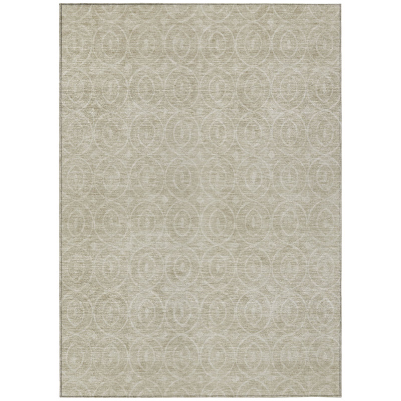 Tapis intérieur / extérieur géométrique lavable 5 pi x 8 pi