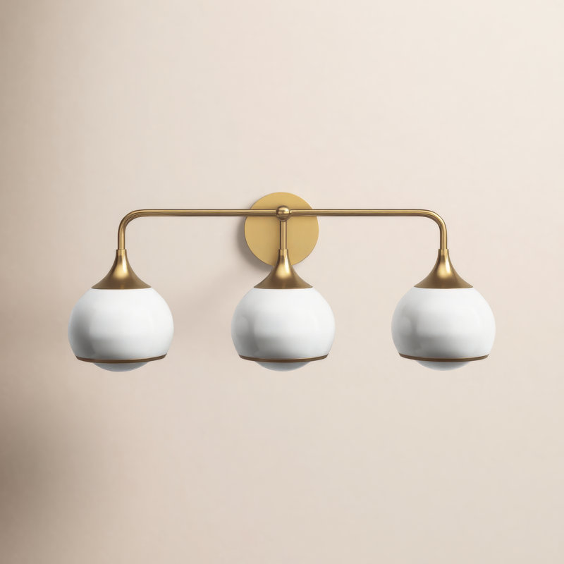 Reese Vanity Light, Aged Brass, 3