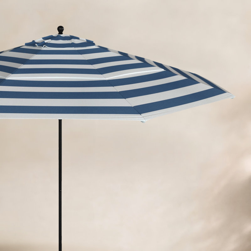 Parasol de marché 11 pi Freesia, Pierre noire, Sunbrella® régate Cabana