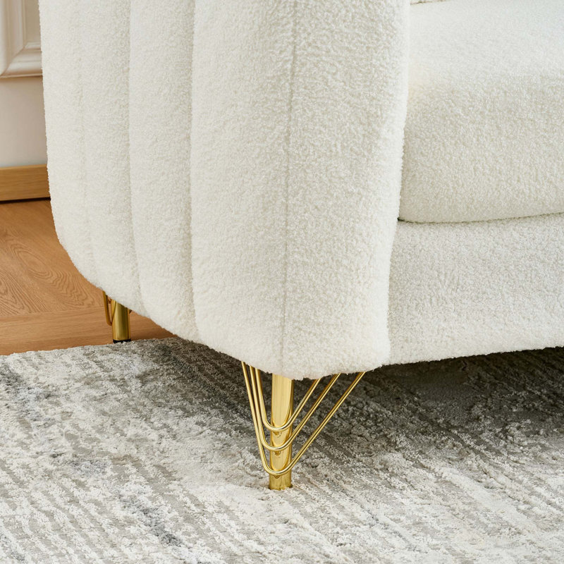 Canapé surdimensionné en chenille avec confort profond