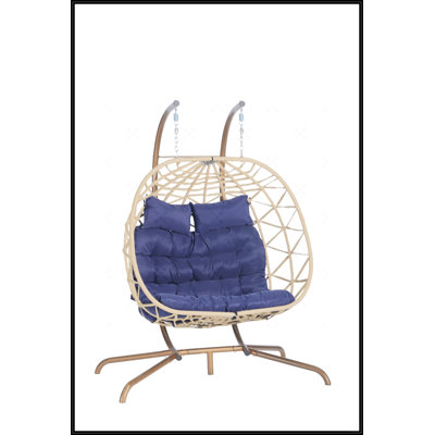 Double Egg Chair With Stand