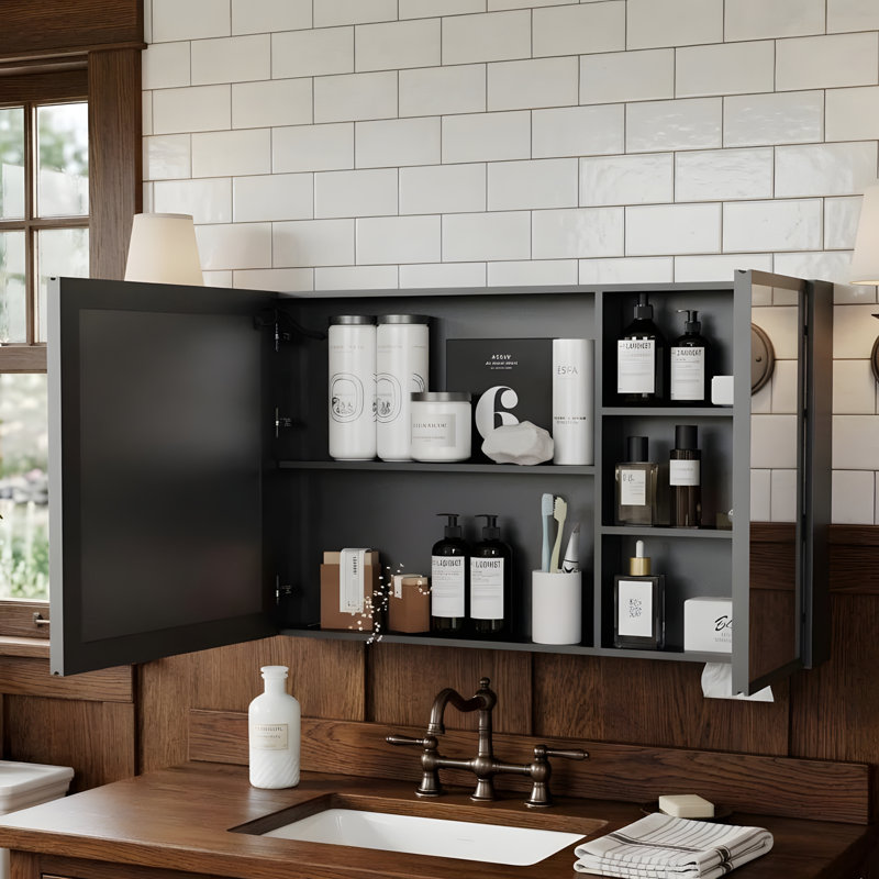 Armoire de rangement murale peu encombrante, H 23,6 po x l 39,35 po x P 5,1 po