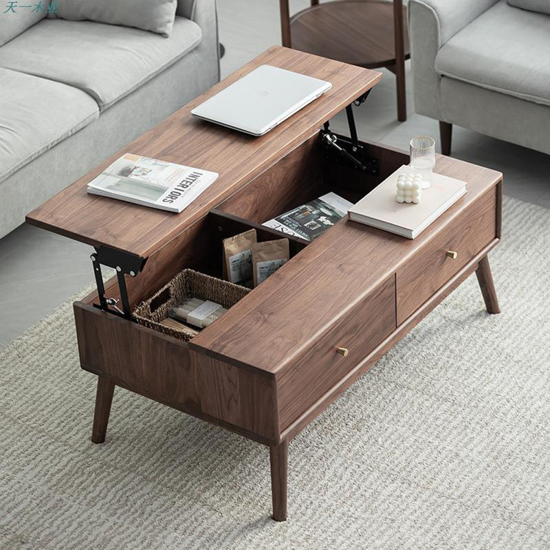 Table basse simple en bois massif