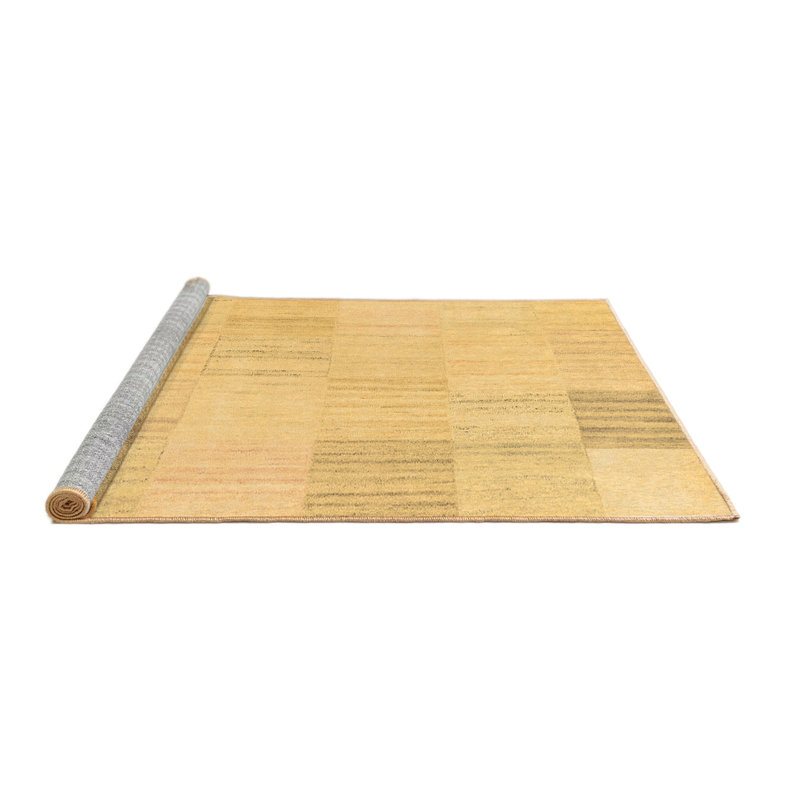 Washable Abstract Indoor Rug, Square 5'