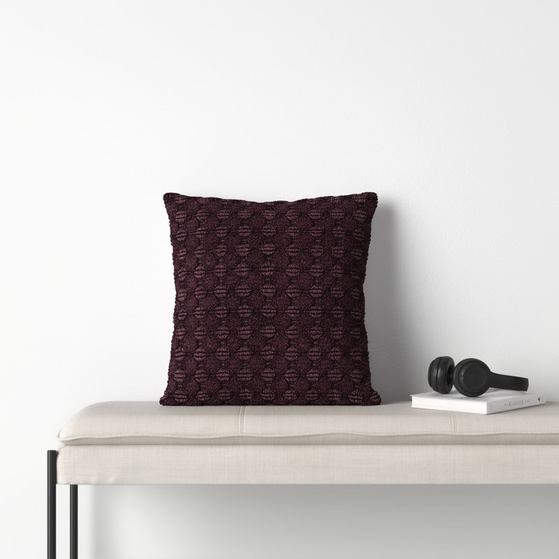 Roya Throw Pillow, Wine