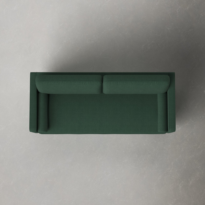 Curt Upholstered 82'' Sofa, Forest Performance Chenille