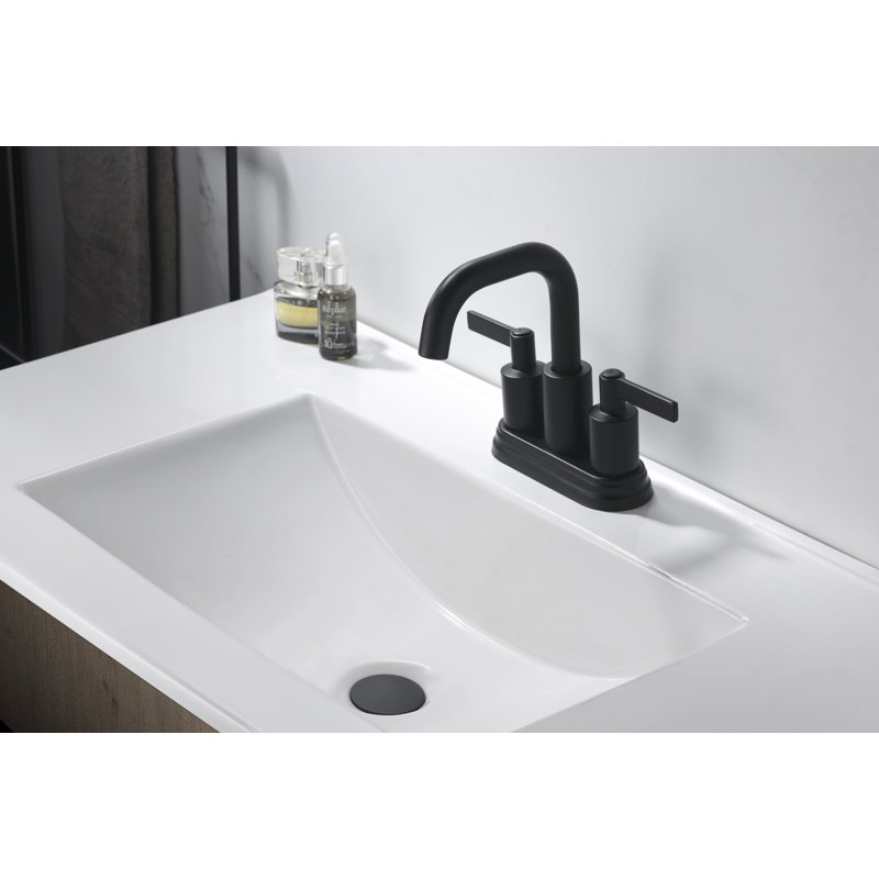 Polished Chrome 2-Handle Centerset Bathroom Faucet with Drain Assembly