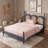 Queen Platform Bed with Headboard-1112058905