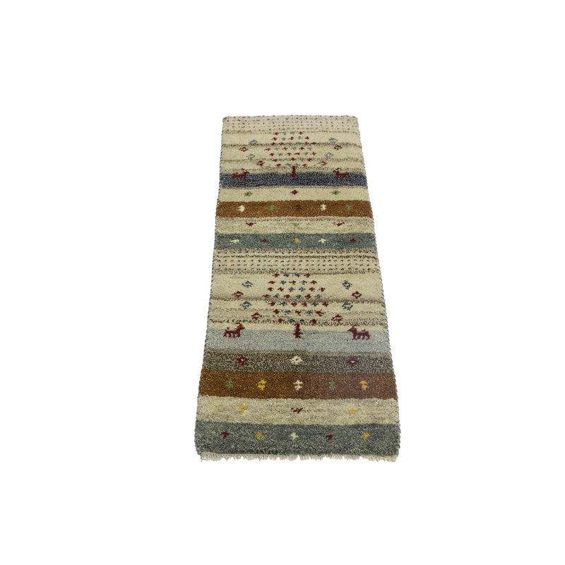 Jagmohan Wool Striped Indoor Rug