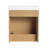 18" Single Floating Bathroom Vanity With Resin Basin Sink Top, Wall Mounted Bathroom Vanity With 1 Door