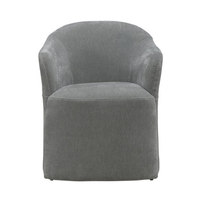 Faouzi Upholstered Dining Chair w/ Casters
