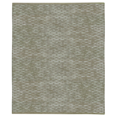 Tempo Geometric Hand-Knotted Wool/Silk Gray Area Rug