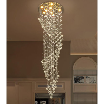 Mdern Large Raindrop Crystal Chandelier