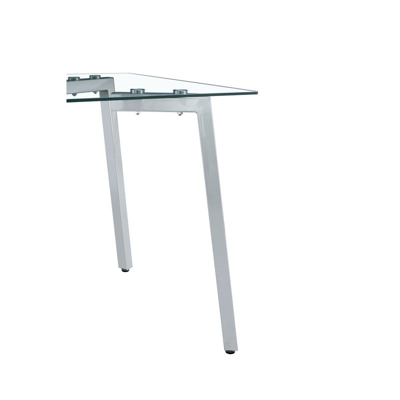 Table de salle à manger en verre transparent (seulement les tables, pas de chaises)