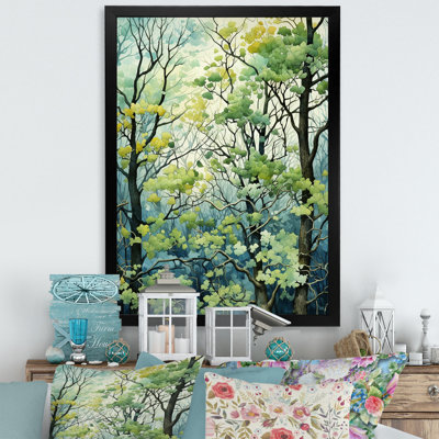 «Green Tree American Basswood Spring Blooms IV», art mural arbre