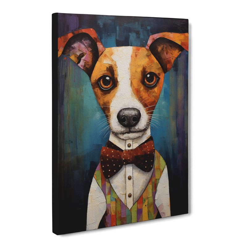 Jack Russell Dadaism No.2 - Print, 50cm H x 35cm W x 3cm D