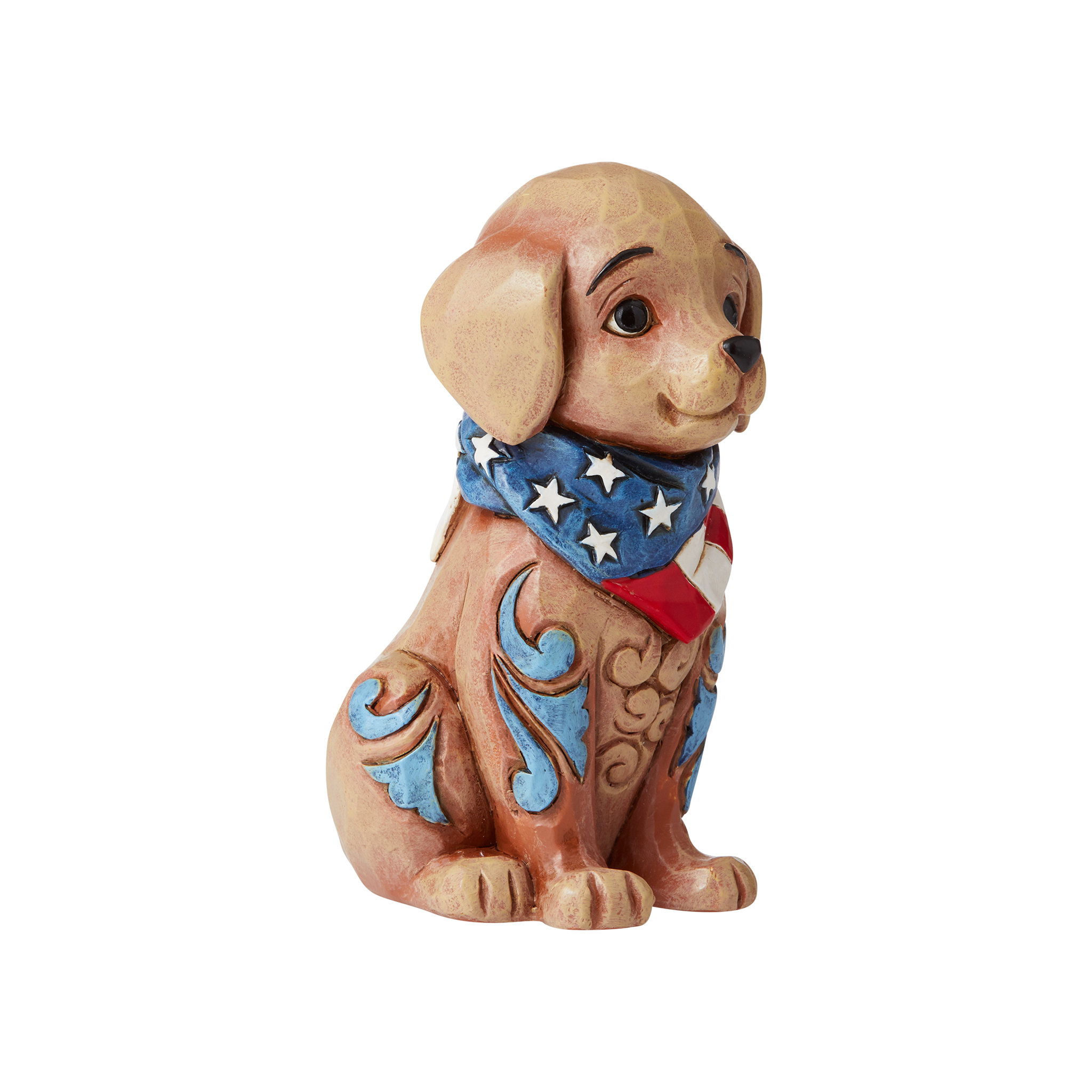 Enesco Jim Shore Heartwood Creek - Figura patriótica de ángel con bandera, 6 pulgadas, multicolor