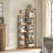  5-Tier 51.6"H x 13"W Bookshelf, Bookcase, Shelves Organizer For Small Spaces, Storage Shelf Organizer, For Living Room, Bedroom, Study, Balcony,Rustic Brown-841330679