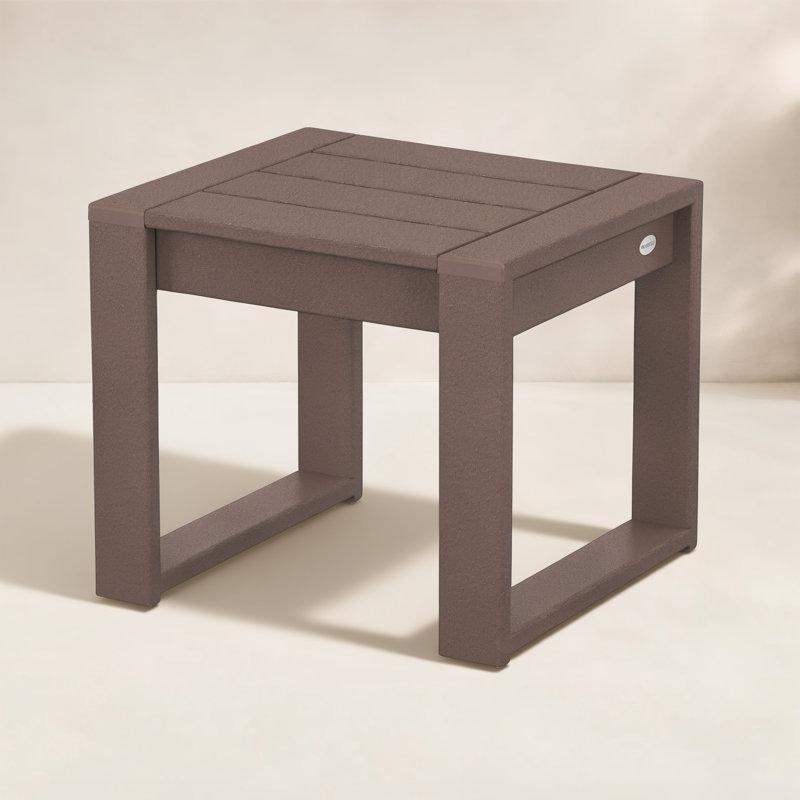 EDGE End Table, 17.5"H x 20"W x 20"L, Dark Brown