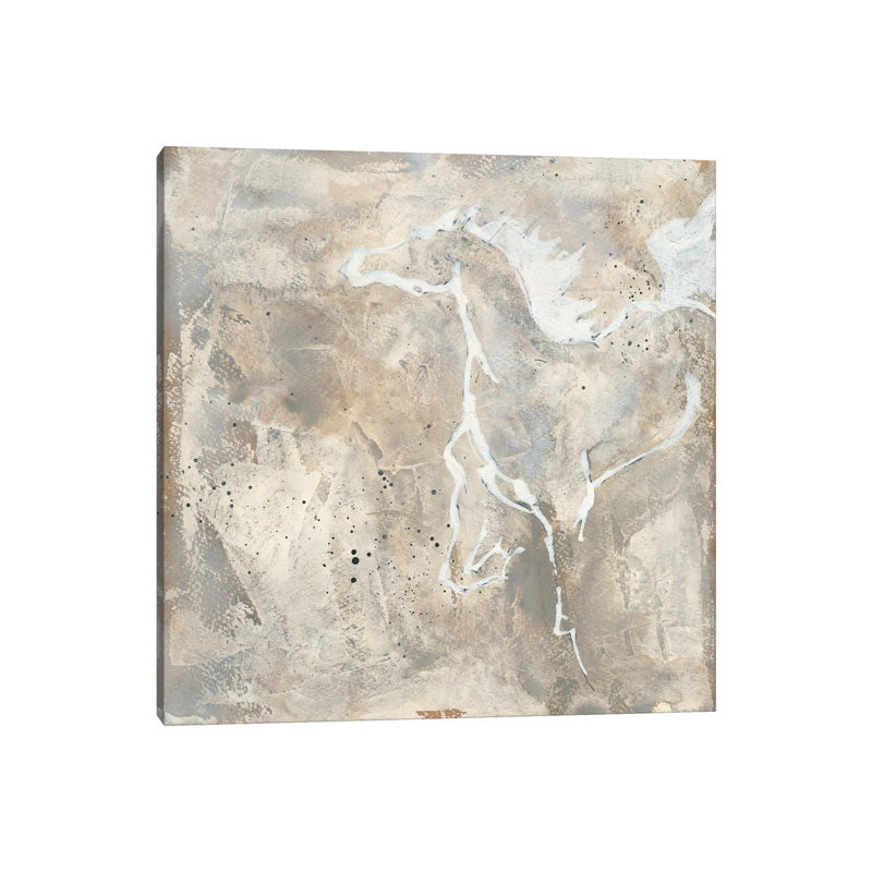 White Horse II by Chris Paschke - 1 Piece Wrapped Canvas Painting, 66.04 cm H x 66.04 cm W x 3.175 cm D
