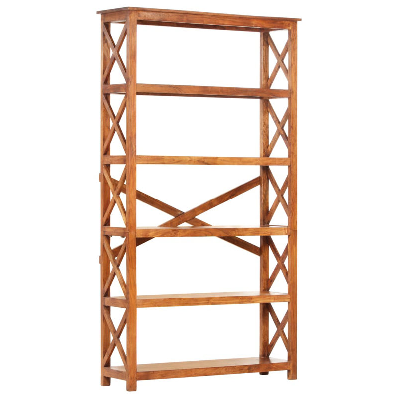 Tunnel 180cm H x 100cm W Solid Wood Etagere Bookcase