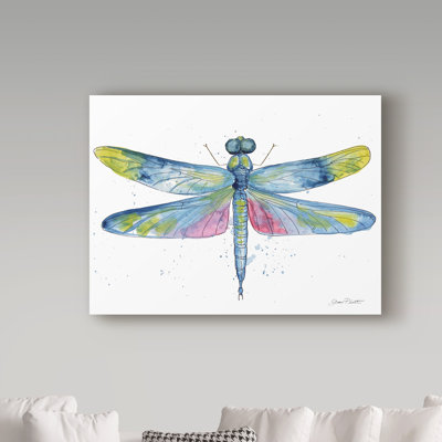 «Deagen» Dragonfly Bliss, reproduction d'art sur toile tendue 6 po