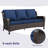 Outdoor Wicker Sofa With Cushions-1399502873