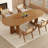 Nut-brown Oval Solid Wood Dining Table-1566994218