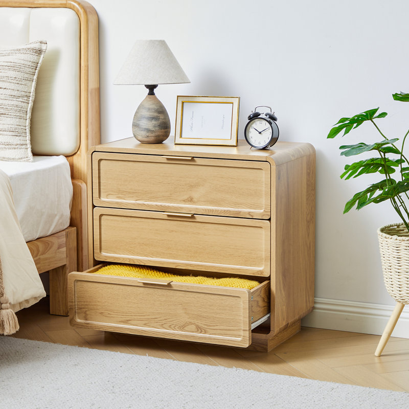 Commode 3 tiroirs, Jaune