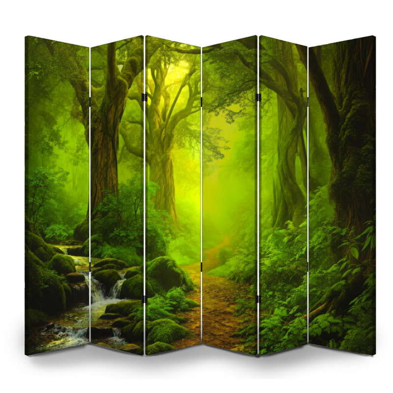 Cloison pliante 6 panneaux Royal Forest, 6, H 71 po x l 96 po x P 1 po