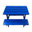 Chaise de table bleue en bois massif - Excellent pour jouer et manger
